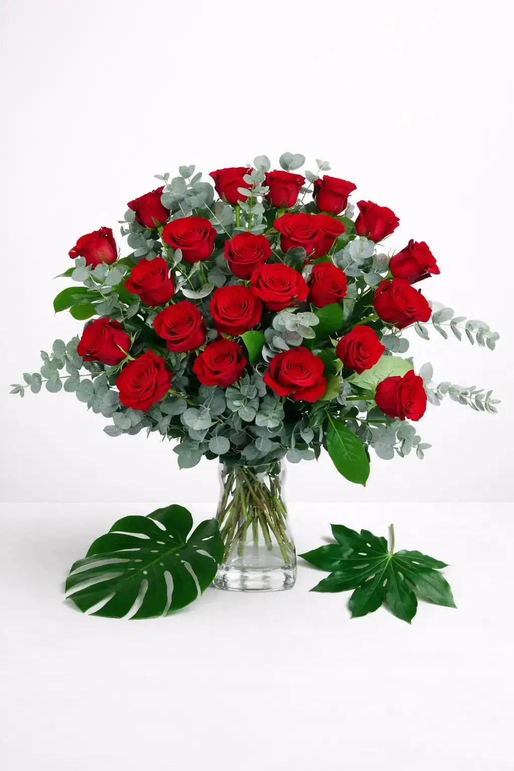 Ramo fúnebre de rosas rojas