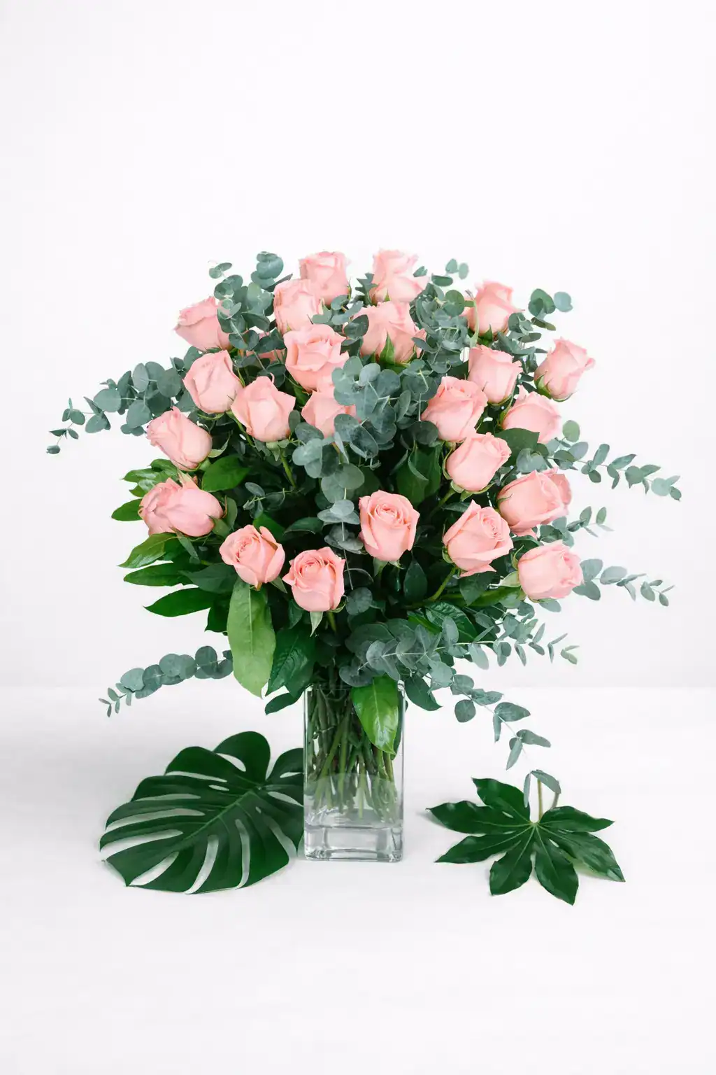 Ramo fúnebre de rosas rosa