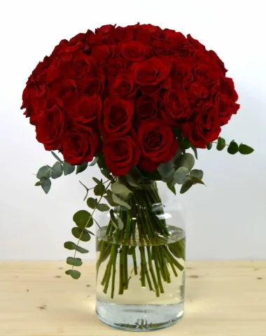 50 rosas rojas